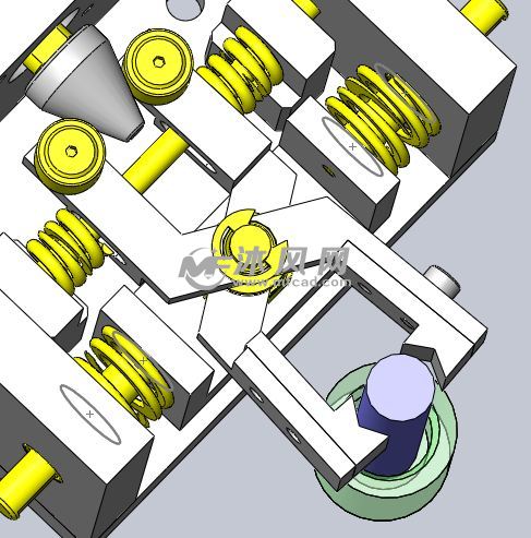 跟随工件位置的加紧治具 - solidworks机械设备模型下载 - 沐风图纸